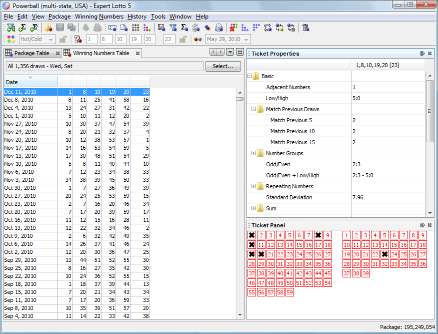 Lottery Statistic Analyser 3.92 serial key or number